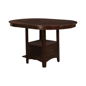 coaster home furnishings lavon counter height table warm brown, dark cherry (co-100888n)