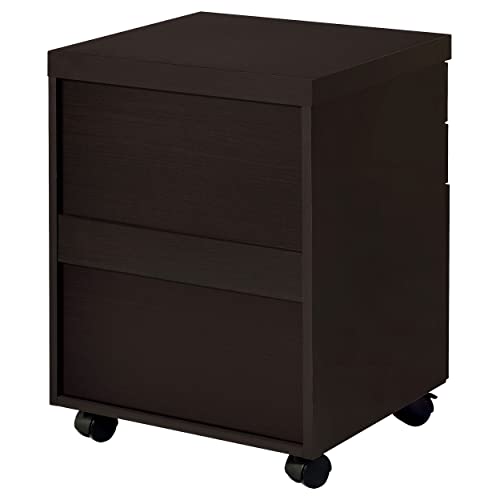 Coaster Furniture Skylar 3-drawer Mobile File Cabinet Cappuccino 800894