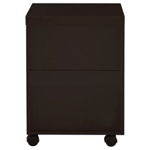 Coaster Furniture Skylar 3-drawer Mobile File Cabinet Cappuccino 800894