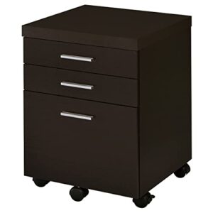 Coaster Furniture Skylar 3-drawer Mobile File Cabinet Cappuccino 800894