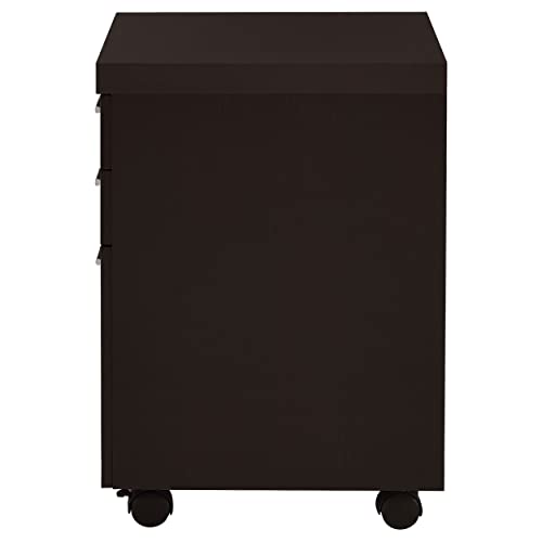 Coaster Furniture Skylar 3-drawer Mobile File Cabinet Cappuccino 800894