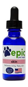 skin - natural, electrolyte, odorless pet supplement that relieves itchy, flaky skin unscented safe for all animals apply to body, food & water made in the usa (dropper 1 oz)