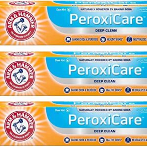 Arm & Hammer PeroxiCare Deep Clean Toothpaste Clean Mint 6 oz (Pack of 3)