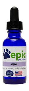eye – all natural liquid supplement for improved eye health – reduces brown discharge – for best results mist over head and put in food & water – made in usa (dropper, 1 ounce)