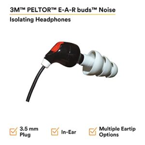 3M PELTOR E-A-R buds Noise Isolating Headphones EARbud2600N