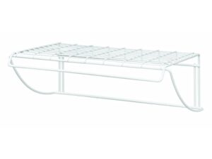 closetmaid 8278 18-inch wide laundry utility hanger shelf , white