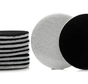 GLASS POLISH 11006 GP-PRO Felt Polishing Pad Set for Polishing Glass, Plastic, Metal, Marble | Ø 2 inch | Pack of 10 Pads