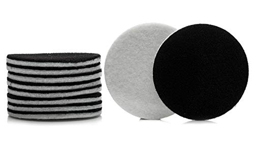 GLASS POLISH 11006 GP-PRO Felt Polishing Pad Set for Polishing Glass, Plastic, Metal, Marble | Ø 2 inch | Pack of 10 Pads