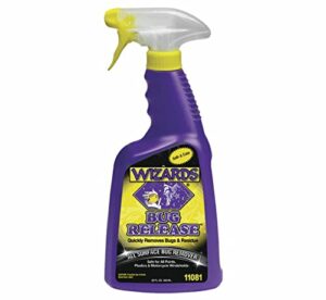 wizards bug release_ car wash presoak _ bug removal surface cleaner for car care, 22 oz. - 171420