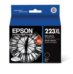 epson t223 durabrite ultra -ink high capacity black -cartridge (t223xl120) for select epson workforce printers