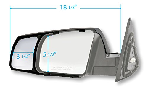 Fit System 81300 Snap-on Black Towing Mirror for Toyota Tundra/Sequoia - Pair