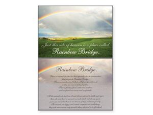 dog speak rainbow bridge sympathy card