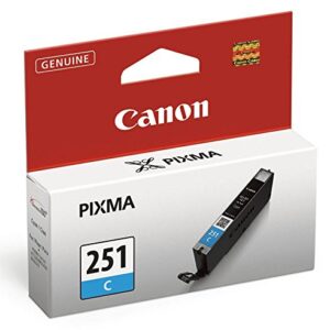 Canon CLI-251 Cyan Compatible to iP7220,iP8720,iX6820,MG5420,MG5520/MG6420,MG5620/MG6620,MG6320,MG7120,MG7520,MX922/MX722 Printers