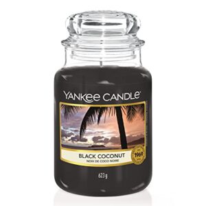 yankee candle 5038580013412 jar large black coconut ysdbc2, one size