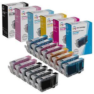 ld compatible ink cartridge replacement for canon cli8 (4 black, 2 cyan, 2 magenta, 2 yellow, 2 photo cyan, 2 photo magenta, 14-pack)