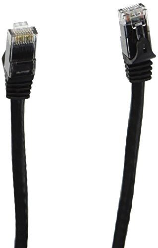 Monoprice - 109799 Flexboot Cat6 Ethernet Patch Cable - Network Internet Cord - RJ45, Stranded, 550Mhz, UTP, Pure Bare Copper Wire, 24AWG, 7ft, Black