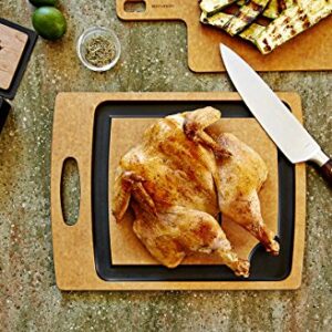 Epicurean Carving Series Cutting Board, 14.5-Inch by 11.25-Inch, Natural/Slate