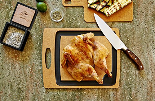 Epicurean Carving Series Cutting Board, 14.5-Inch by 11.25-Inch, Natural/Slate