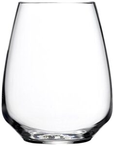 luigi bormioli atelier stemless riesling wine glass, 14-ounce, set of 6
