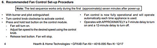 Heatilator / Heat n Glo Factory Gas Fan Replacement Control Module 4021-708