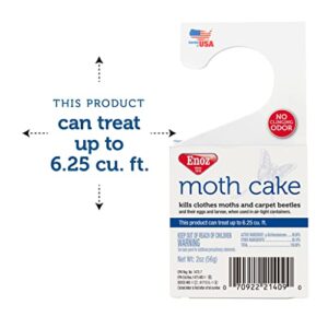 Enoz Moth Cake Pack of 12 Kills Clothes Moths, Carpet Beetles, and Eggs and Larvae