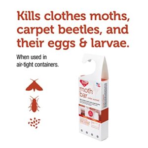 Enoz Cedar Scented Moth Cakes, Kills Clothes Moths and Carpet Beetles, No Clinging Odor, Cedar Scented, 6 Oz Hanger, 6 Pack