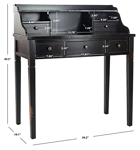 Safavieh American Homes Collection Landon Distressed Black Writing Desk