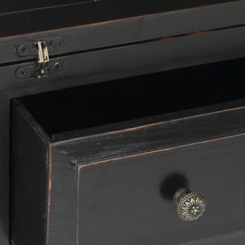 Safavieh American Homes Collection Abigail Distressed Black Fold Down Desk