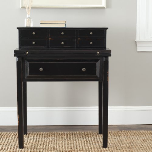 Safavieh American Homes Collection Abigail Distressed Black Fold Down Desk