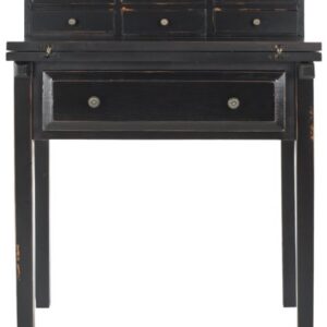 Safavieh American Homes Collection Abigail Distressed Black Fold Down Desk