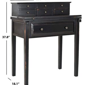 Safavieh American Homes Collection Abigail Distressed Black Fold Down Desk