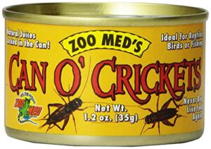 zoo med laboratories szmzm41 can o crickets pet food, 1.2-ounce