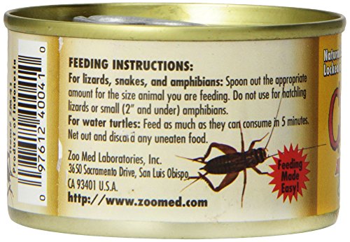 Zoo Med Laboratories SZMZM41 Can O Crickets Pet Food, 1.2-Ounce