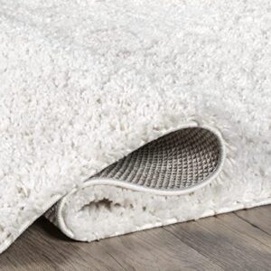 nuLOOM Marleen Contemporary Shag Area Rug, 5x8, Off White