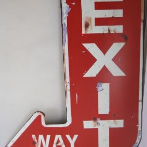 Vintage Looking EXIT Way Out Sign