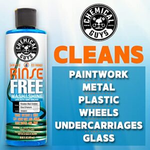 Chemical Guys CWS88816 Rinse-Free Car Wash & Shine Rinseless Soap (Use with Bucket), Safe for Cars, Trucks, SUVs, Motorcycles, RVs & More, 16 fl oz