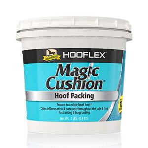 absorbine hooflex magic cushion, veterinary formulated fast-acting relief, reduce hoof heat for up to 24 hours, 2 lb tub