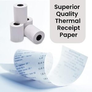 BAM POS 2 1/4" x 85' Thermal Receipt Paper - BPA Free, Shrink Wrapped Rolls - Compatible With Clover Mini, Mobile, First Data FD130, FD50, FD55, Verifone Omni 3200, 3210, 3300 - Pack of 10 Rolls