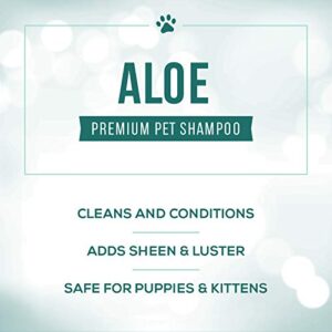 Nature's Specialties Aloe Premium Ultra Concentrated Dog Shampoo Conditioner for Pets, Makes up to 16 Gallons, Natural Choice for Professional Groomers, Herbal Aloe Infused Formula, Made in USA, 1 gal
