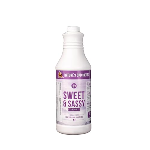 Nature's Specialties Sweet & Sassy Mulberry Scented Cologne for Pets, Natural Choice for Professional Groomers, Ready to Use Perfume, Finishing Spray, Made in USA, 32 oz