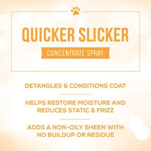 Nature's Specialties Quicker Slicker Ultra Concentrated Detangling and Conditioning Spray for Pets, Makes up to 2 Gallons, Natural Choice for Professional Groomers, Helps Restore Moisture, Made in USA, 16 oz