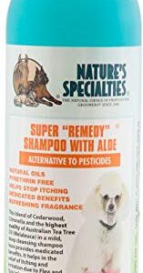 Nature's Specialties Super Remedy Dog Shampoo with Aloe for Pets, Natural Choice for Professional Groomers, Alternative to Pesticide Shampoo, Made in USA, 16 oz