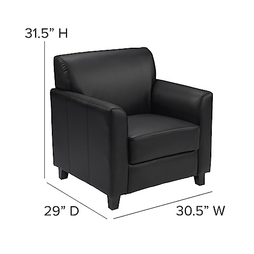 Flash Furniture HERCULES Diplomat Series Black LeatherSoft Chair