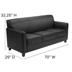 Flash Furniture HERCULES Diplomat Series Black LeatherSoft Sofa