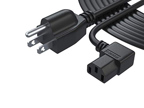 Pwr 3 Prong LCD TV AC Power Cord Cable: Extra Long 12Ft Replacement for Vizio Samsung Toshiba Sony Panasonic Lg Dell Monitor Plasma DLP LED Screen Ps3 Xbox 360 Epson Printer