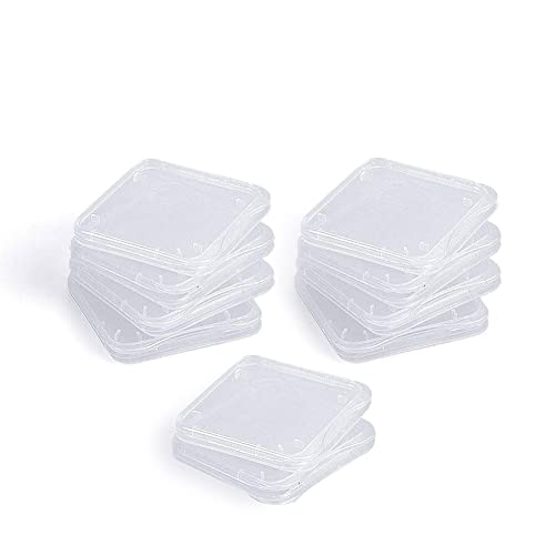 10 pcs SD MMC / SDHC PRO DUO Memory Card Plastic Storage Jewel Case (memory card not included)