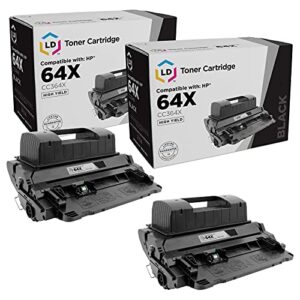 ld products compatible replacement for hp 64 64x toner cartridge cc364x cc364a high yield (black, 2-pack) hp laserjet: p4015dn, p4015n, p4015tn, p4015x, p4515n , p4515tn, p4515x, p4515xm