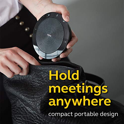 Jabra Speak 510 Wireless Bluetooth Speaker for Softphone and Mobile Phone – Easy Setup, Portable Speaker for Holding Meetings Anywhere with Outstanding Sound Quality