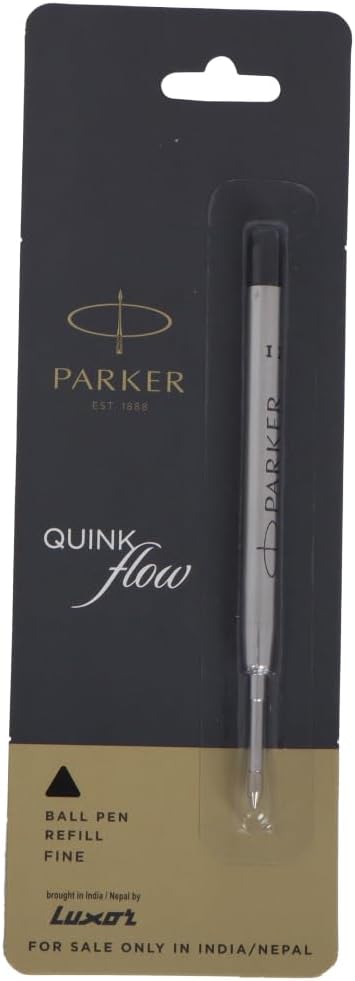 Parker Ball Point Pen Refills, Medium Point, Black Ink