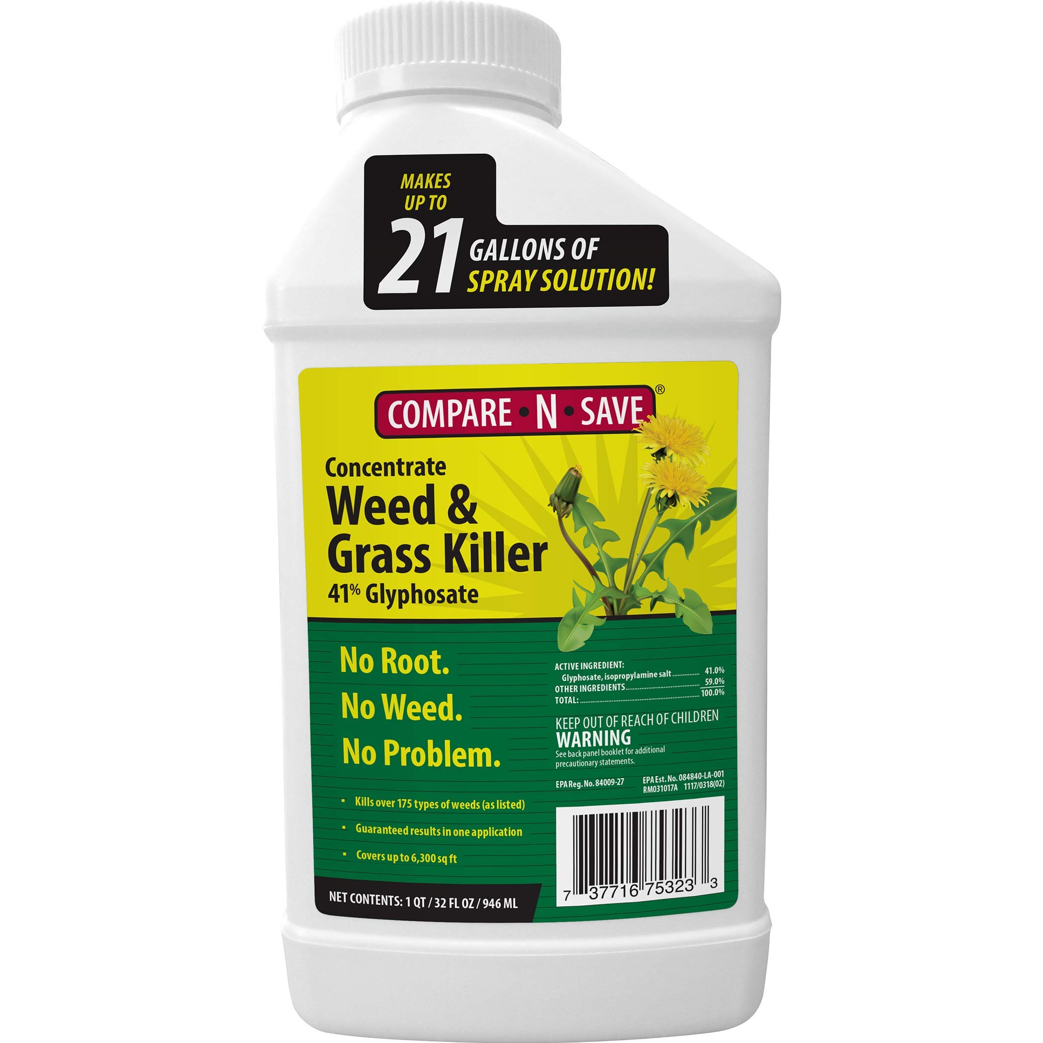 Compare-N-Save 75323 Herbicide, 32-ounce, white